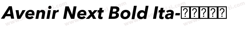Avenir Next Bold Ita字体转换